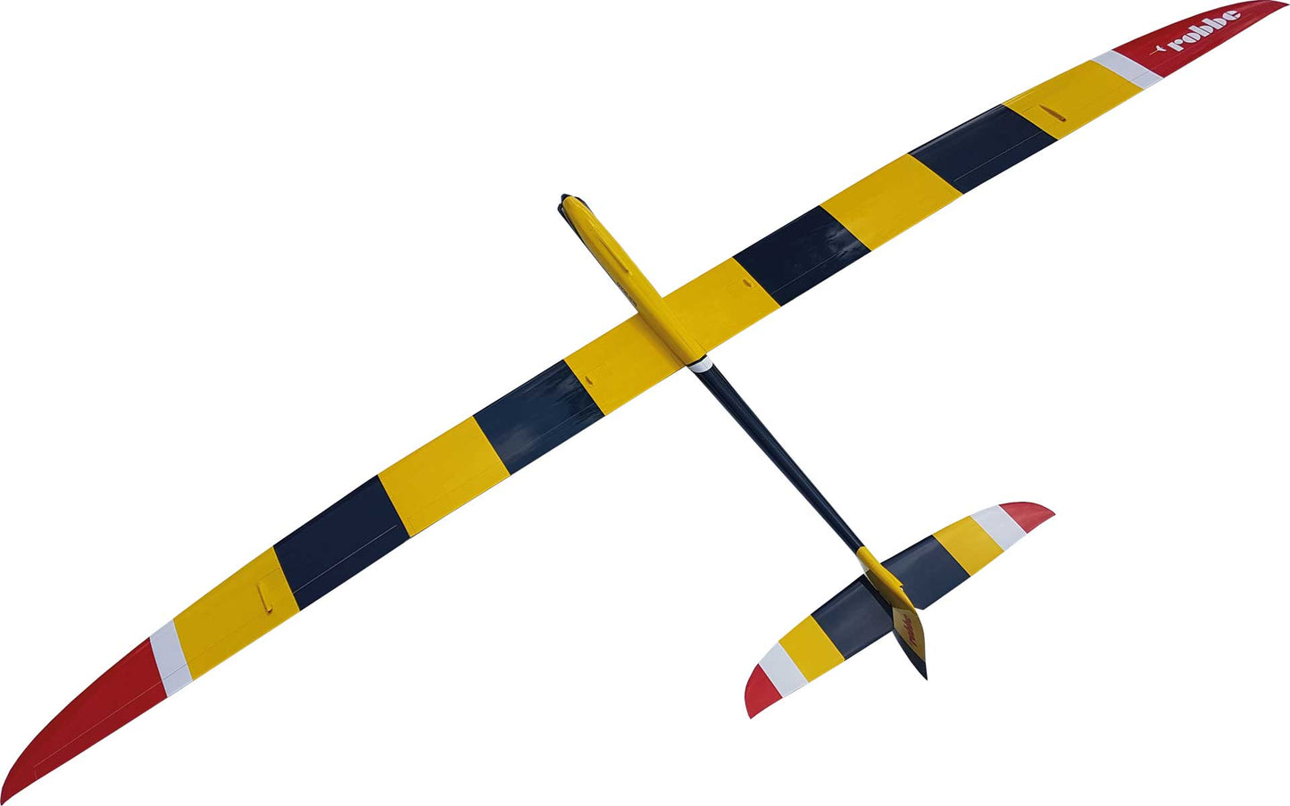 Robbe Modellsport SCIROCCO L 4,0M ARF (Gelb) Voll-GfK HOCHLEISTUNGSSEGLER MIT 4-KLAPPENFLÜGEL