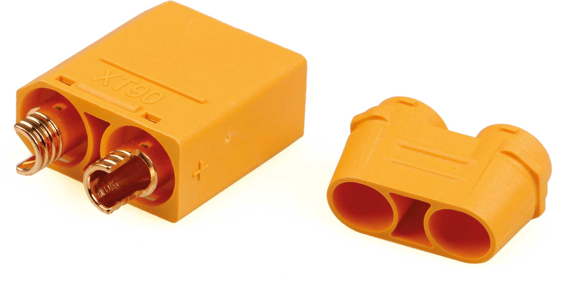 Robbe Modellsport XT-90 S Stecker mit Lötpin Abdeckung 100Stk. Grosspackung (Kontakt = Stecker)