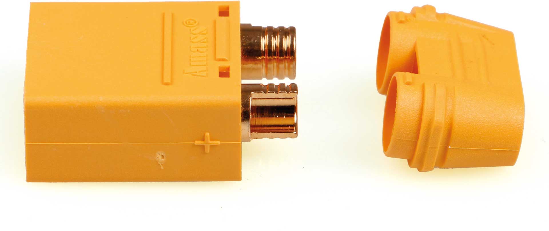 Robbe Modellsport XT-90 S Stecker mit Lötpin Abdeckung 100Stk. Grosspackung (Kontakt = Stecker)