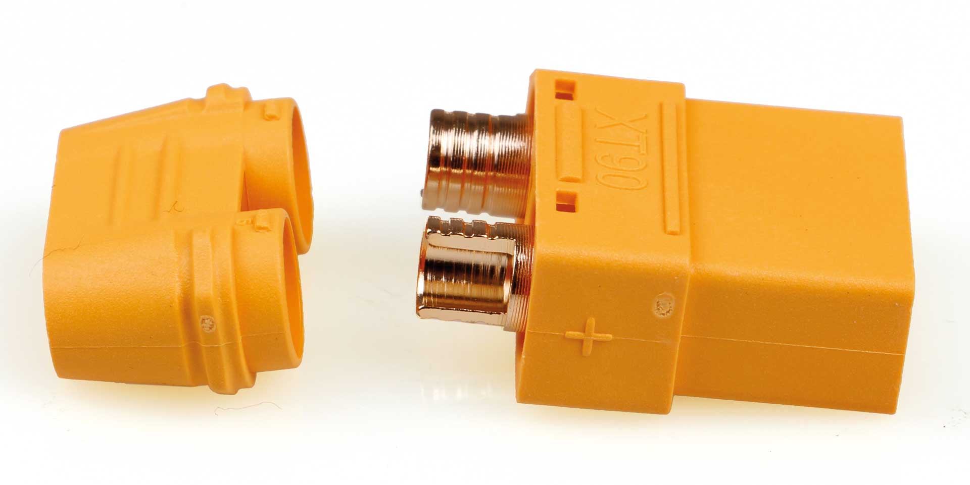 Robbe Modellsport XT-90 Buchsen mit Lötpin Abdeckung 100Stk. Großpackung (Kontakt = Buchse)