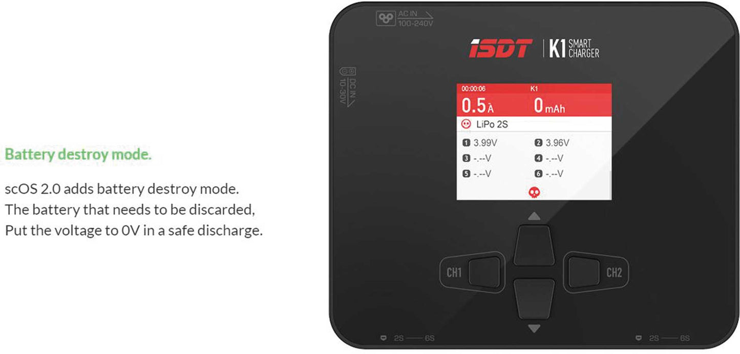ISDT K1 Dual Charger AC 100W / DC 250Wx2 Ladegerät