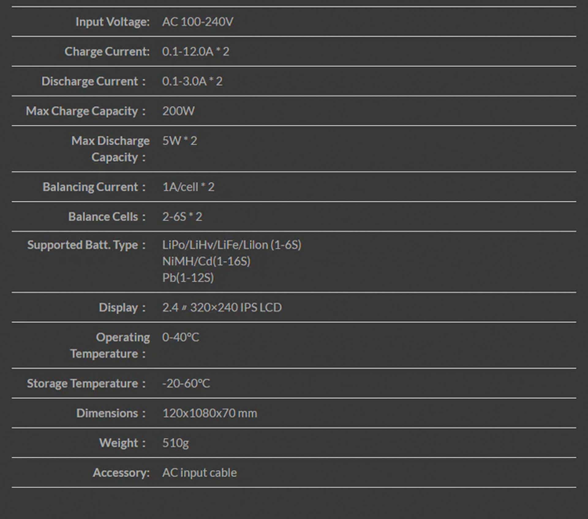 ISDT D2 Mark 2 Dual 200W 12A AC Ladegerät