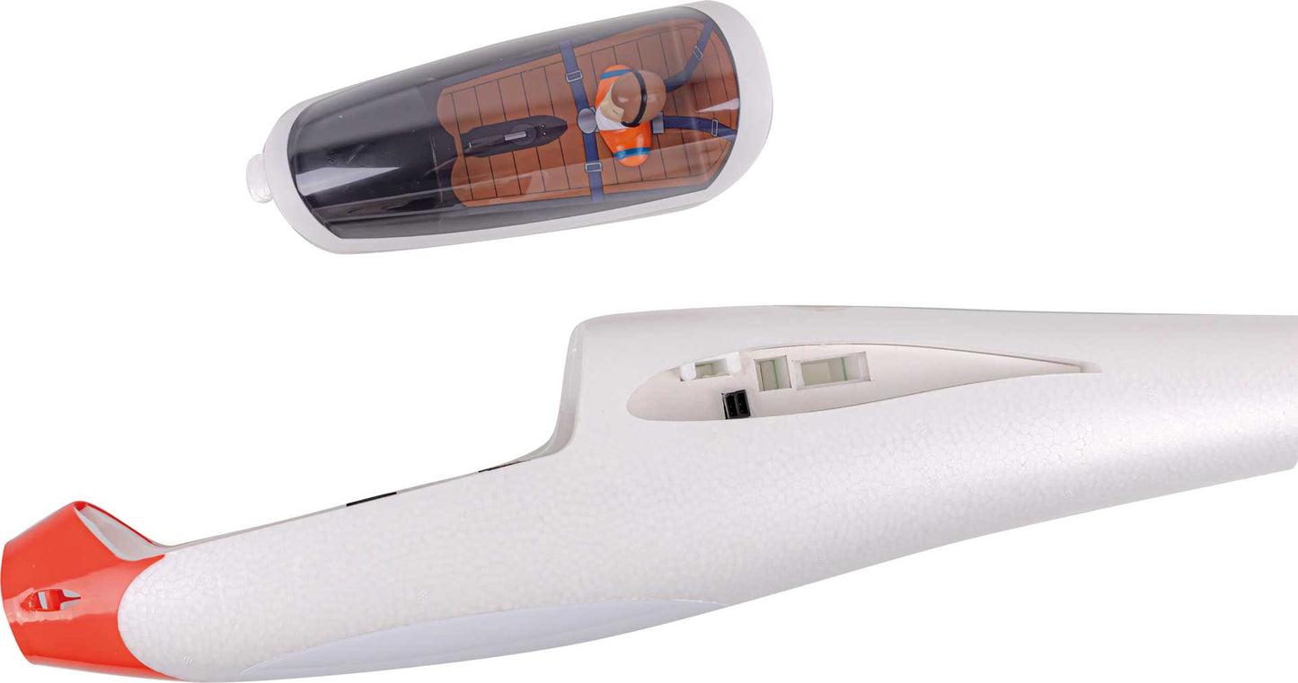 Robbe Modellsport Rumpf ASW 15b ohne Elektronik mit Kabinenhaube und Cockpit