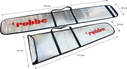 Robbe Modellsport Alu Flächenschutztaschen Scirocco XS 2-teilig, auch für Höhenleitwerk