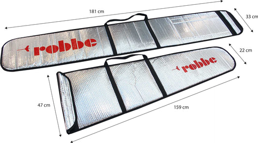 Robbe Modellsport Alu Flächenschutztaschen Scirocco XL 2-teilig, auch für Höhenleitwerk