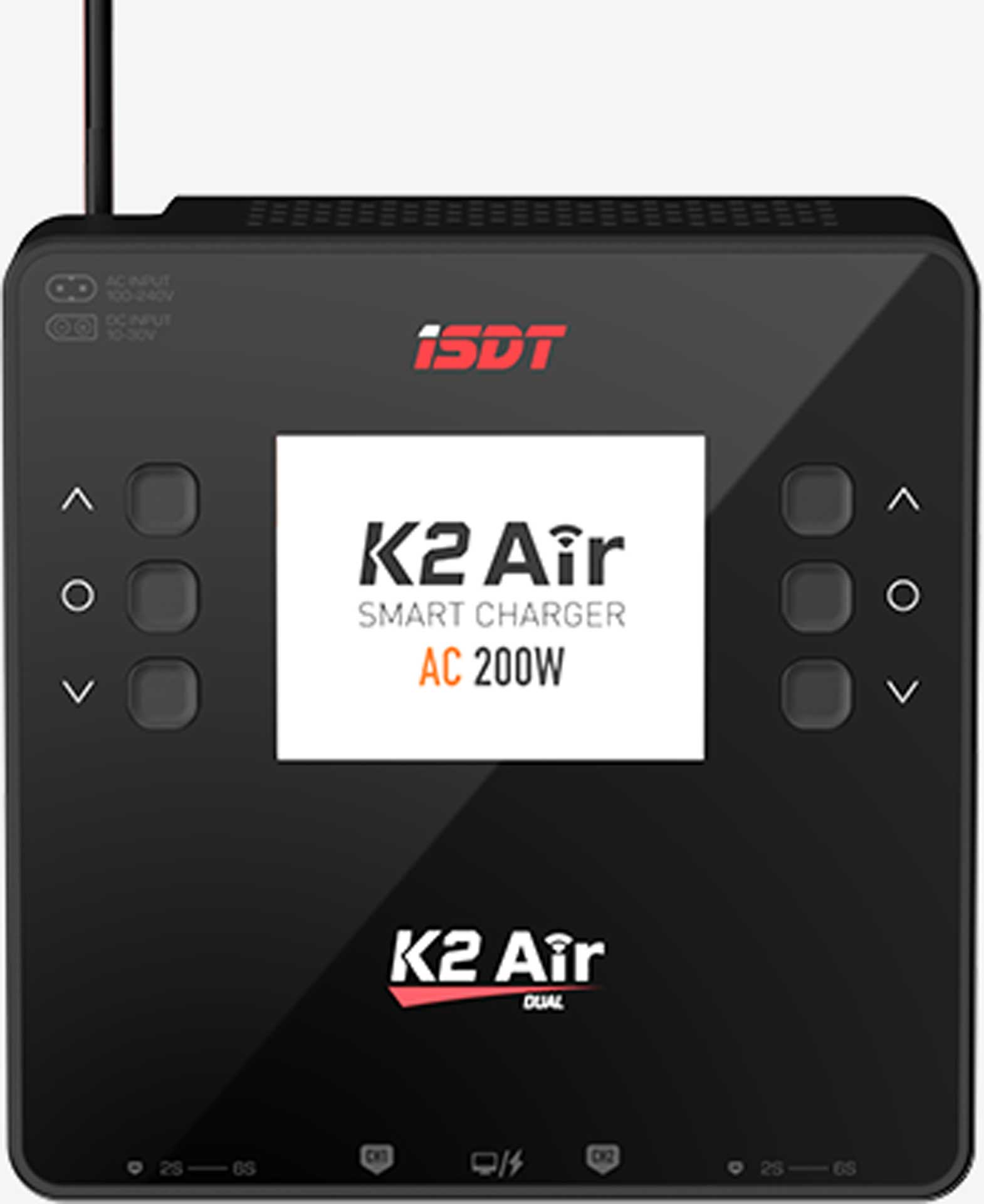ISDT K2 Air Dual Charger 200 (500)W x2 AC/DC 1-6S ladegerät mit BattAir Technologie