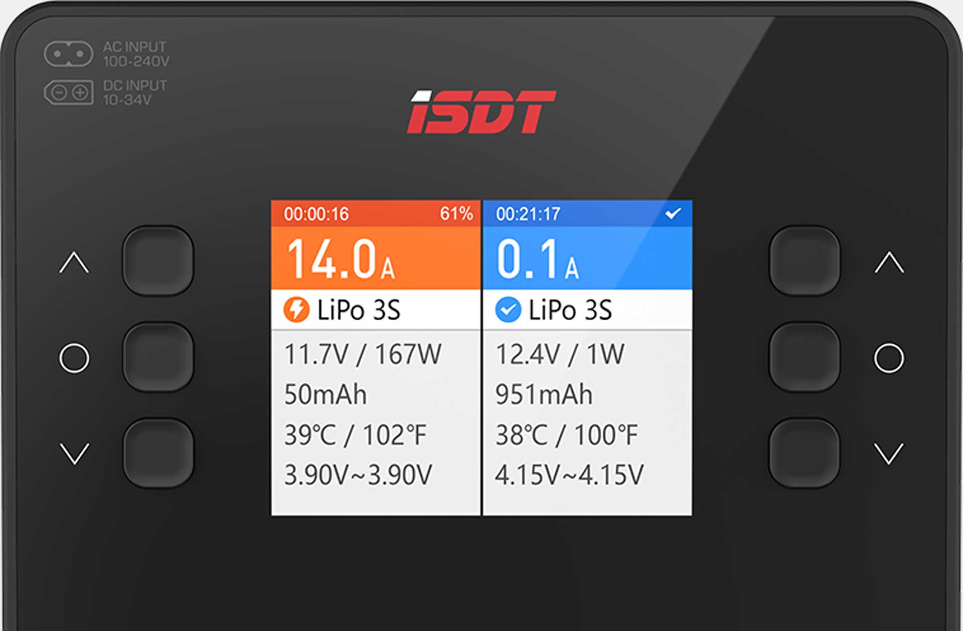 ISDT K2 Air Dual Charger 200 (500)W x2 AC/DC 1-6S ladegerät mit BattAir Technologie