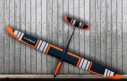 Robbe Modellsport EVOA 3.0 ARF VOLL-GFK "Segler" HOCHLEISTUNGSSEGLER MIT 4-KLAPPENFLÜGEL