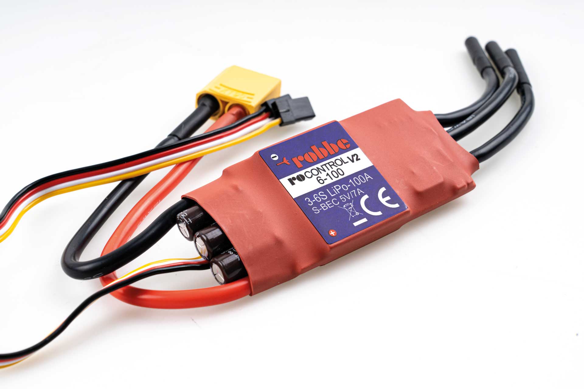 Robbe Modellsport RO-CONTROL 6-100 V2 3-6S -100(120A)5V/7A SWITCH BEC Regler