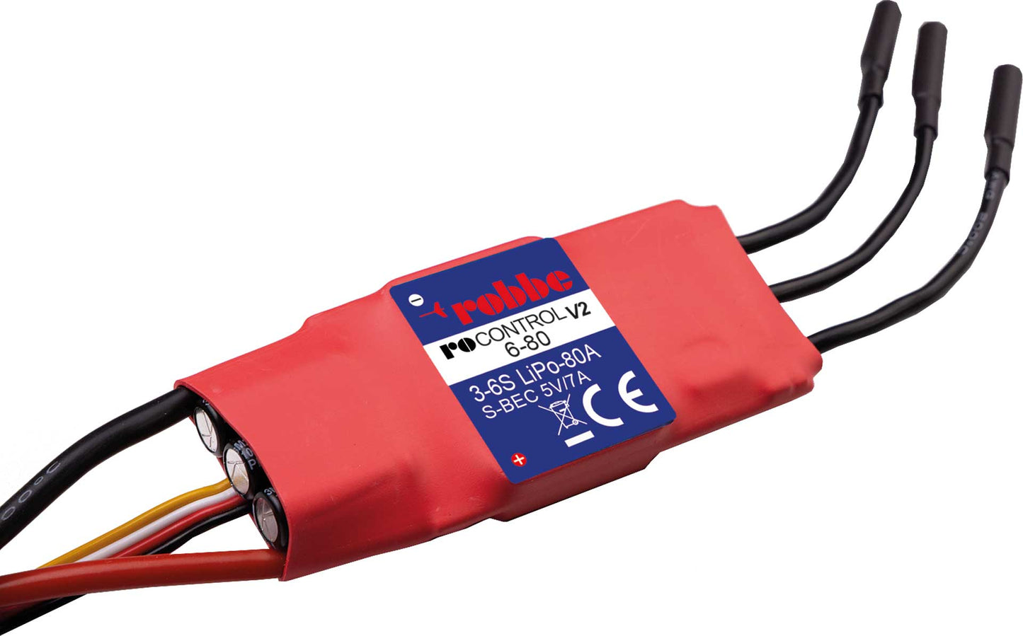 Robbe Modellsport RO-CONTROL 6-80 V2 3-6S -80(100A) 5V/7A SWITCH BEC Regler