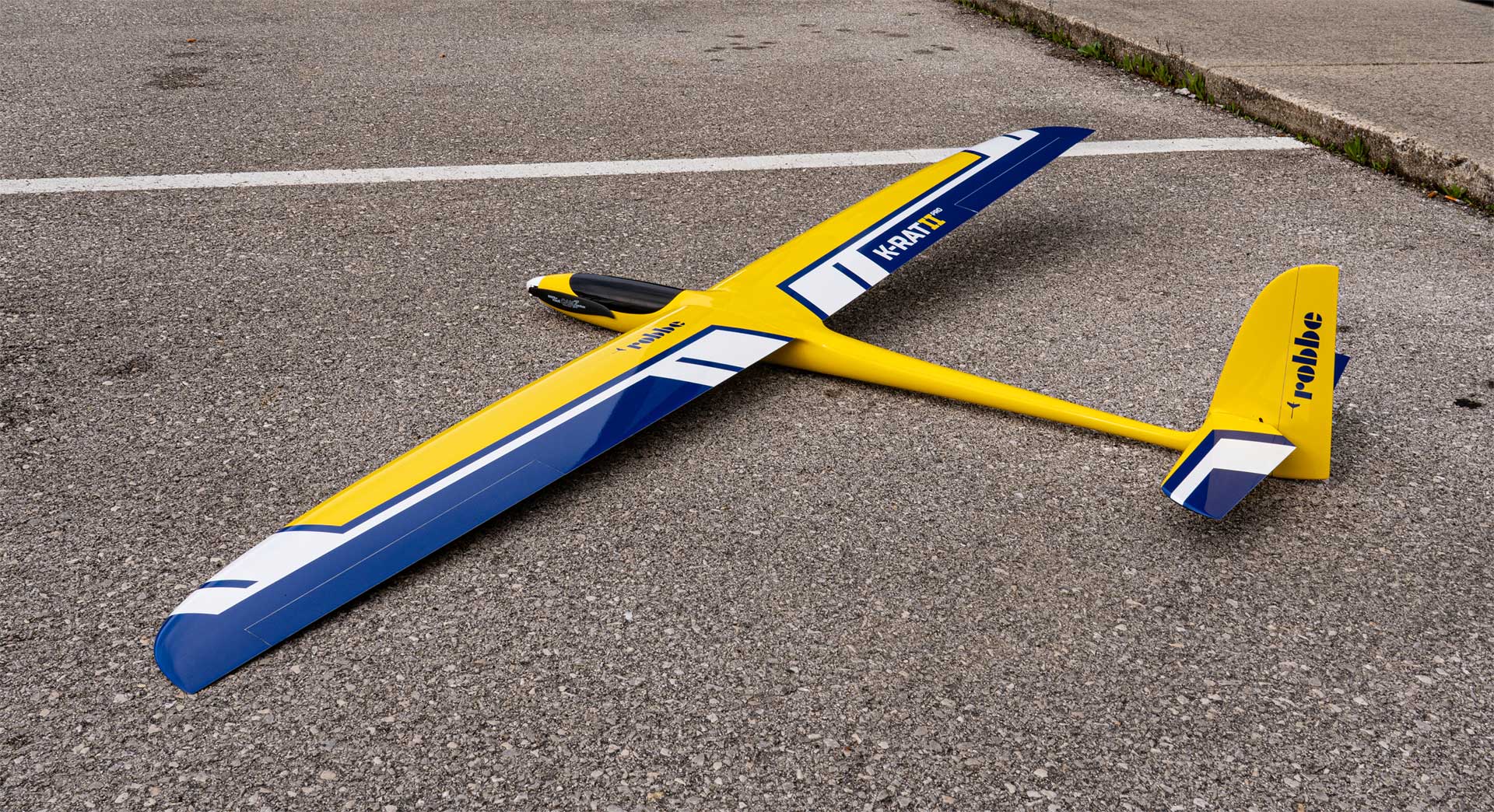 Robbe Modellsport K-Rat II Pro Voll-GFK ARF 2,0m Kompakt-Allrounder mit 2-Klappenflügel