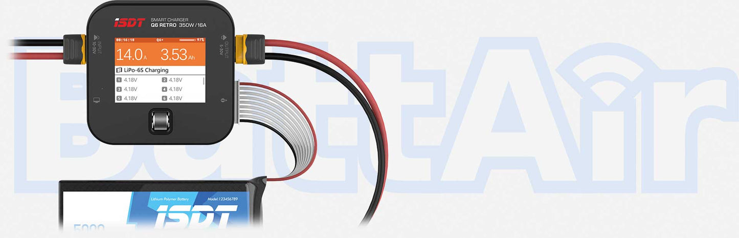 ISDT Q6 Retro DC 1-6S 350W -16A Ladegerät