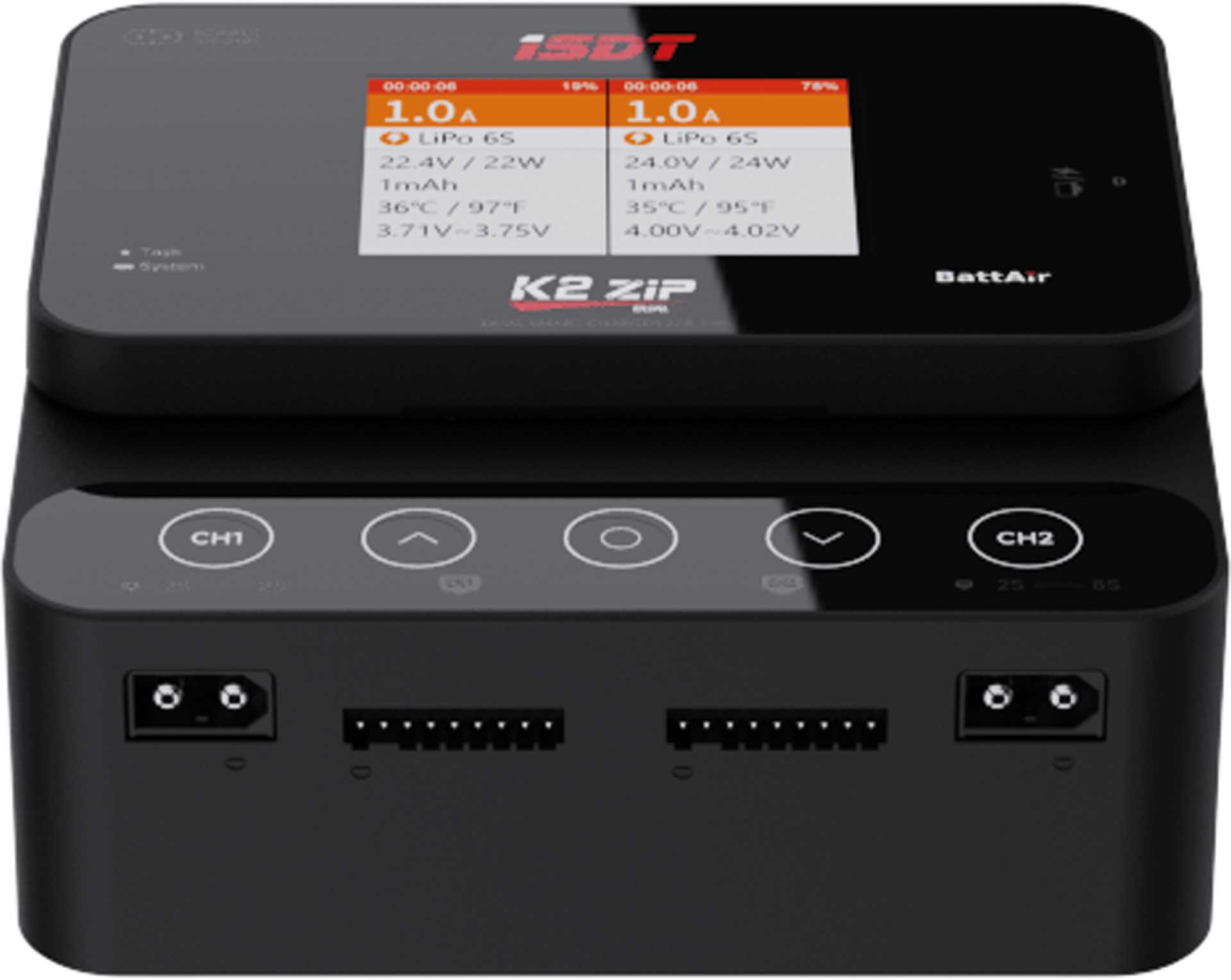 ISDT K2Zip AC/DC Dual Channel Smart Ladegerät -20A, 1-8S