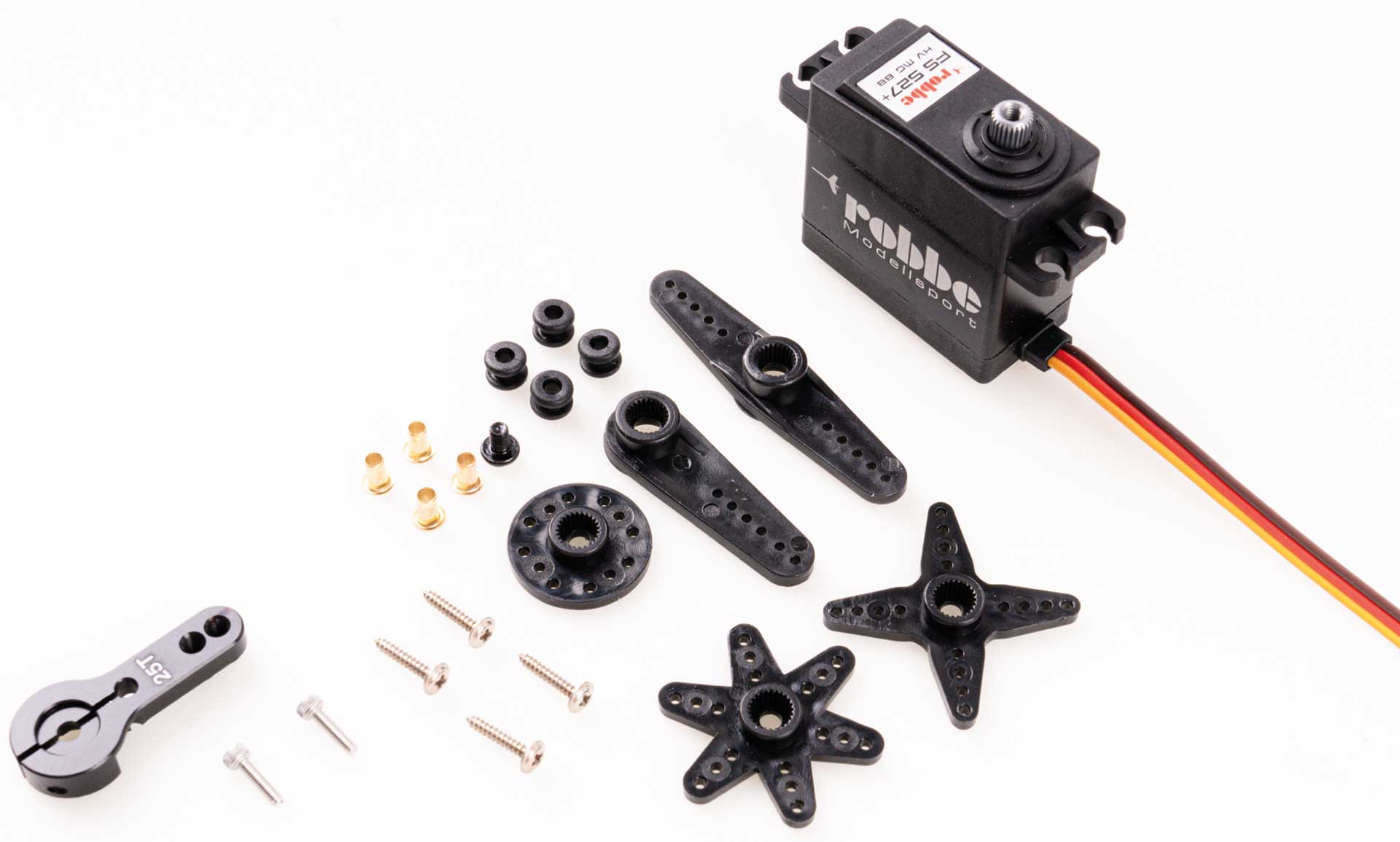 Robbe Modellsport FS 527+ BB MG HV Digital Servo mit Teil- Aluminium Gehäuse und Softstart