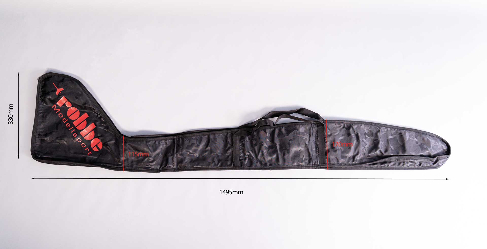 Robbe Modellsport Rumpf Schutztasche Robbe 3,0m Segler Textil mit Reißverschluß