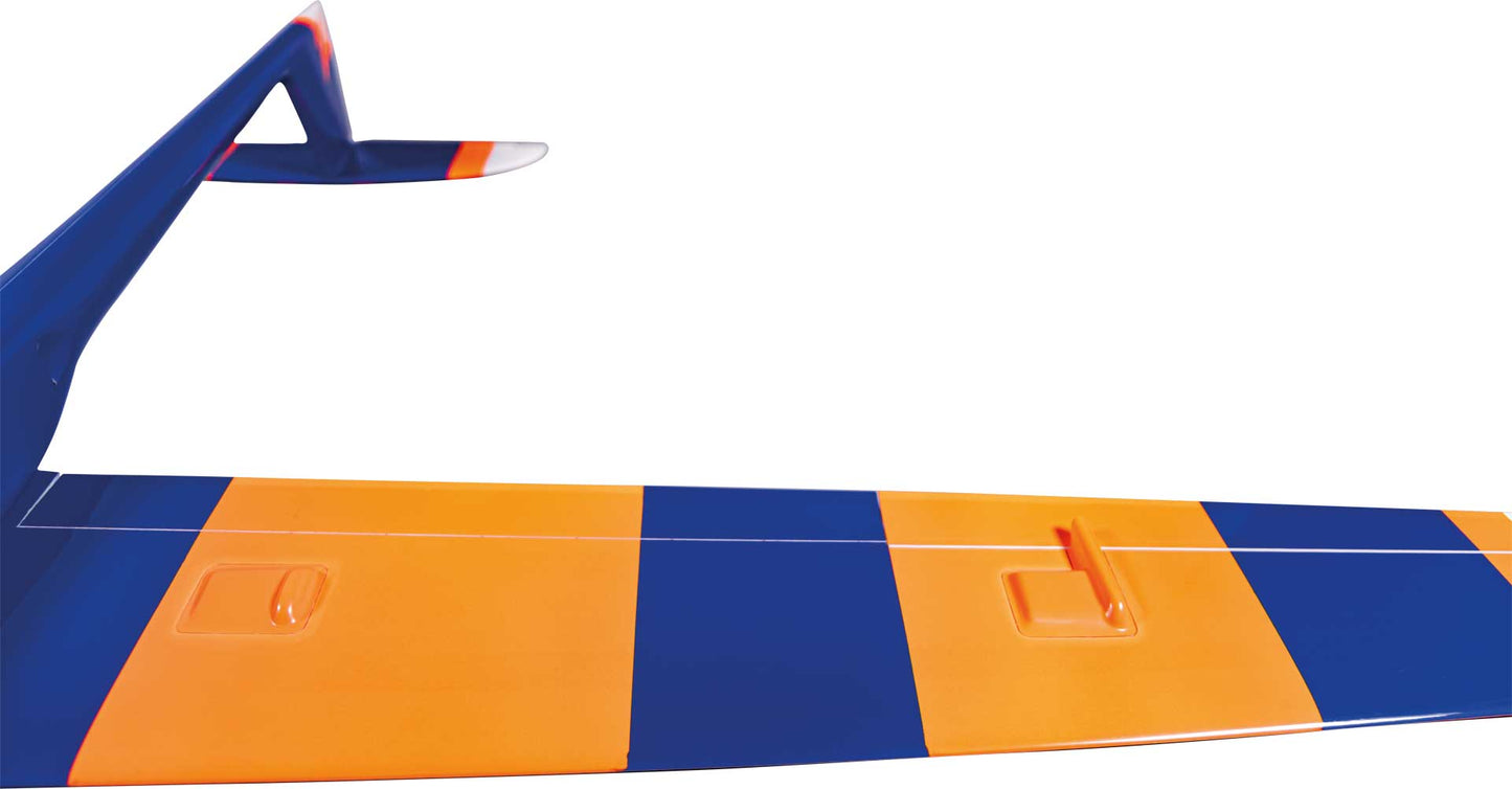 Robbe Modellsport Amplitude PNP Voll-GfK/CfK Hotliner Neon Orange/Blau, eingebaute Servos und Antrieb