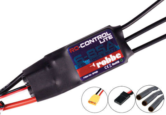 Robbe Modellsport RO-CONTROL 6-85 LITE 3-6S-85(100A) XT-90 (6) 8V 7A S-BEC, XT-90/4mm Goldkontakt