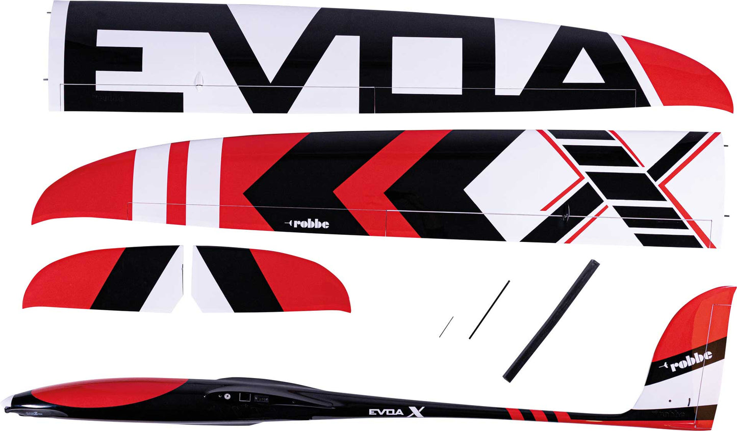 Robbe Modellsport EVOA 3.0 "X" ARF VOLL-GFK "Elektro" HOCHLEISTUNGSSEGLER MIT 4-KLAPPENFLÜGEL