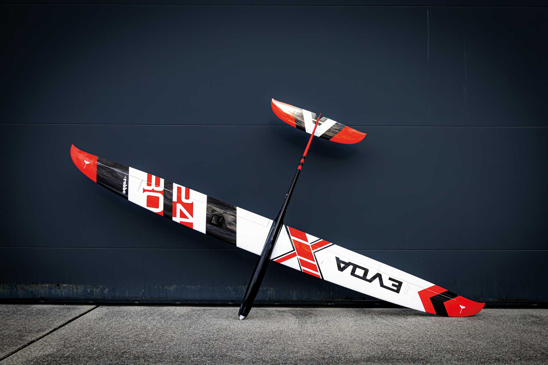 Robbe Modellsport EVOA 3.0 "X" ARF Voll-CARBON "Elektro" HOCHLEISTUNGSSEGLER MIT 4-KLAPPENFLÜGEL