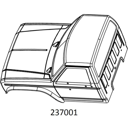 EMOX3 :  transparent car shell kit
