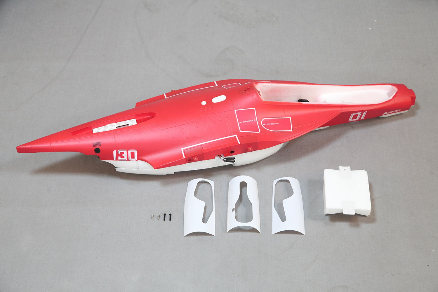 70mm YAK 130 Red - Fuselage - For V2 (upd 07-2018)
