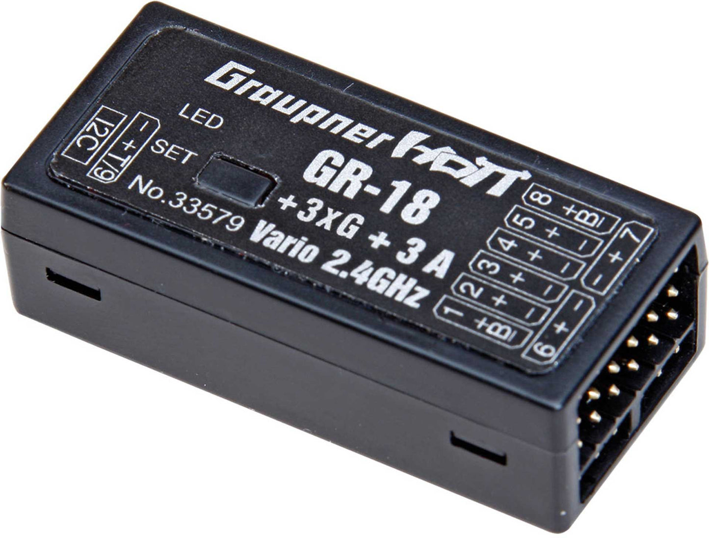 GR-18 + 3xG + 3A + Vario HoTT- 2.4 GHz receiver