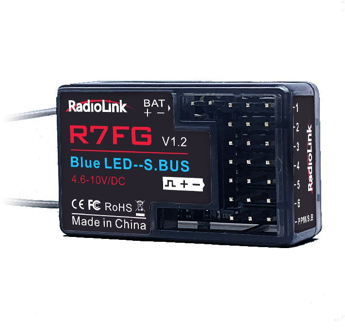R7FG 2.4Ghz 7Ch gyro integrated Receiver for RC4GS, RC6GS, T8FB & T8S