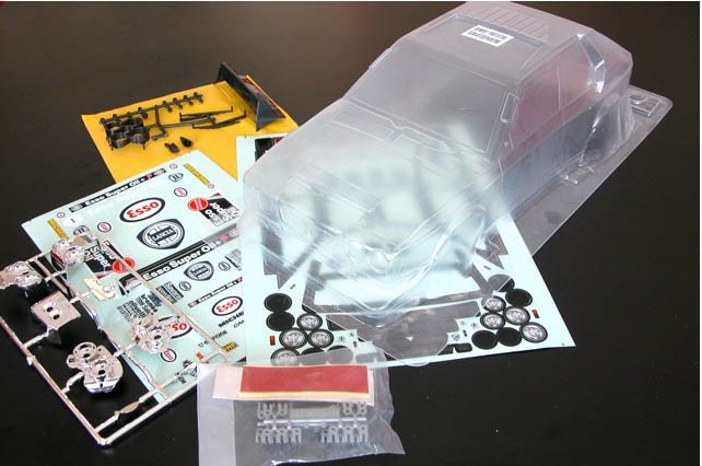 Lancia Delta S4 Group B clear body with esso decals