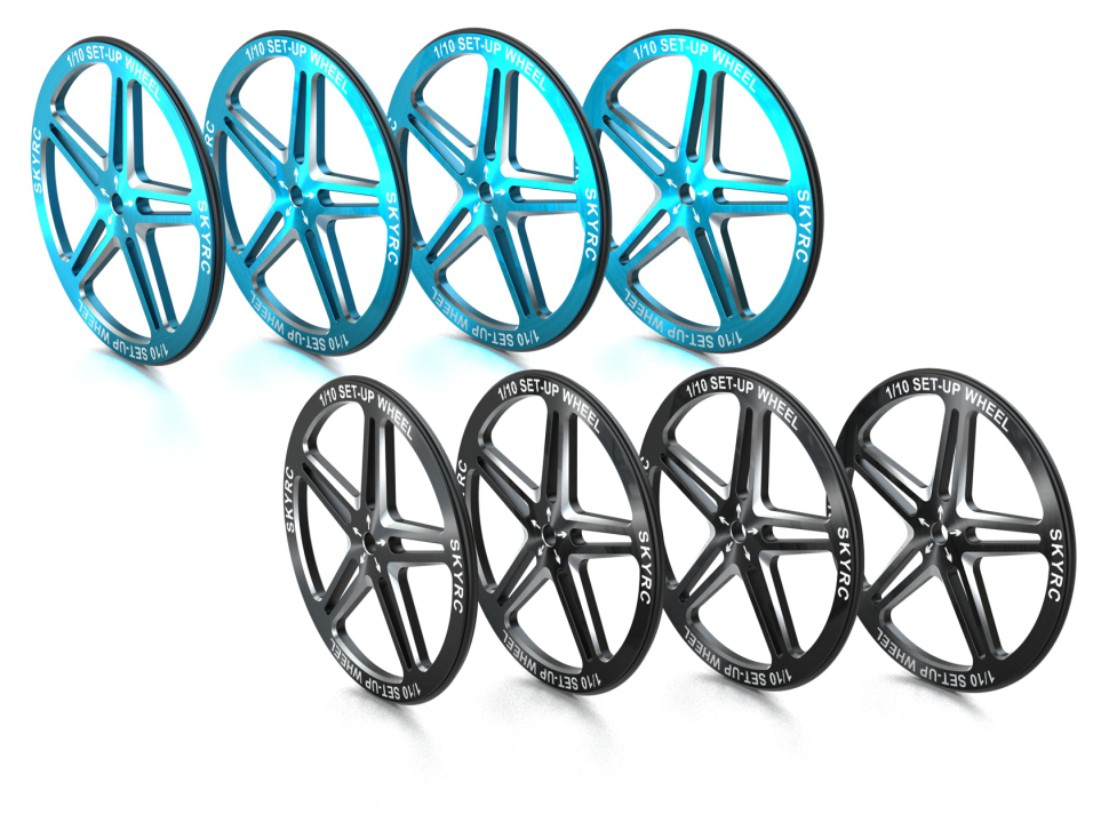 1/10 Set-up Wheel (Blue)
