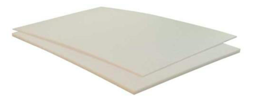 1 pc Depron foam 9mm white ± 80x60cm (31,5"x23,5") 0,5m2