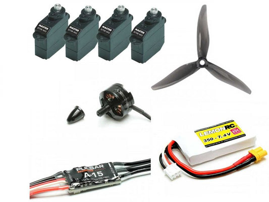 Antrieb + Servos + Akku / Ares Indoor