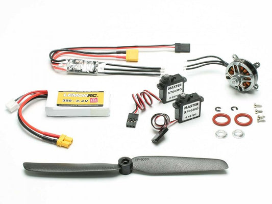 Antrieb + Servos Crack Wing