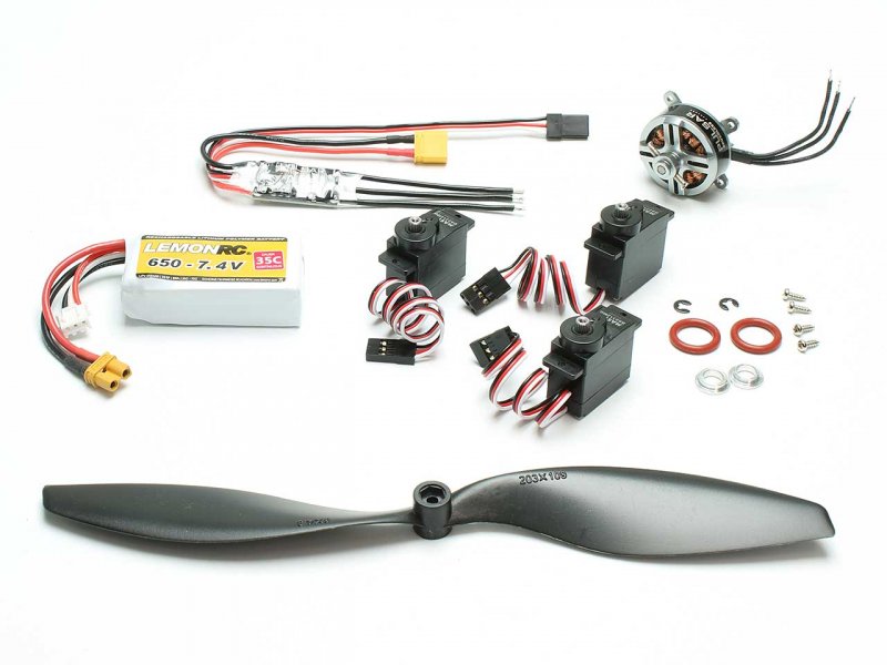 Antrieb + Servos Yak 55