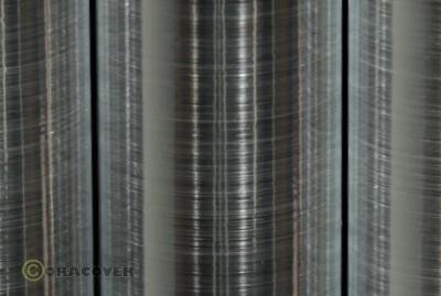 Bügelfolie Oracover aluminium gebürstet (2 Meter)