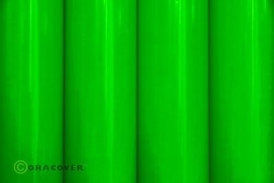 Bügelfolie Oracover fluoresz. grün (2 Meter)