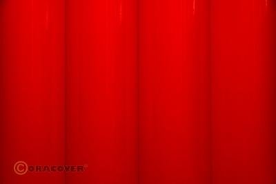 Bügelfolie Oracover fluoresz. rot (2 Meter)