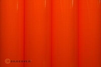 Bügelfolie Oracover fluoresz. rotorange (2 Meter)