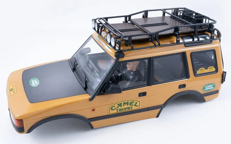 FCX10 Land Rover serie 11043RSYL - CAR BODY ASSEMBLY PAINTED (YELLOW)