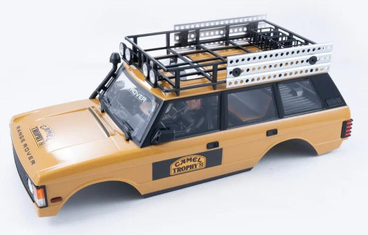FCX10 Land Rover serie 11044 - CAR BODY ASSEMBLY PAINTED (YELLOW)