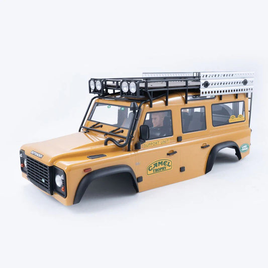 FCX10 Land Rover serie 11045 - CAR BODY ASSEMBLY PAINTED (YELLOW)
