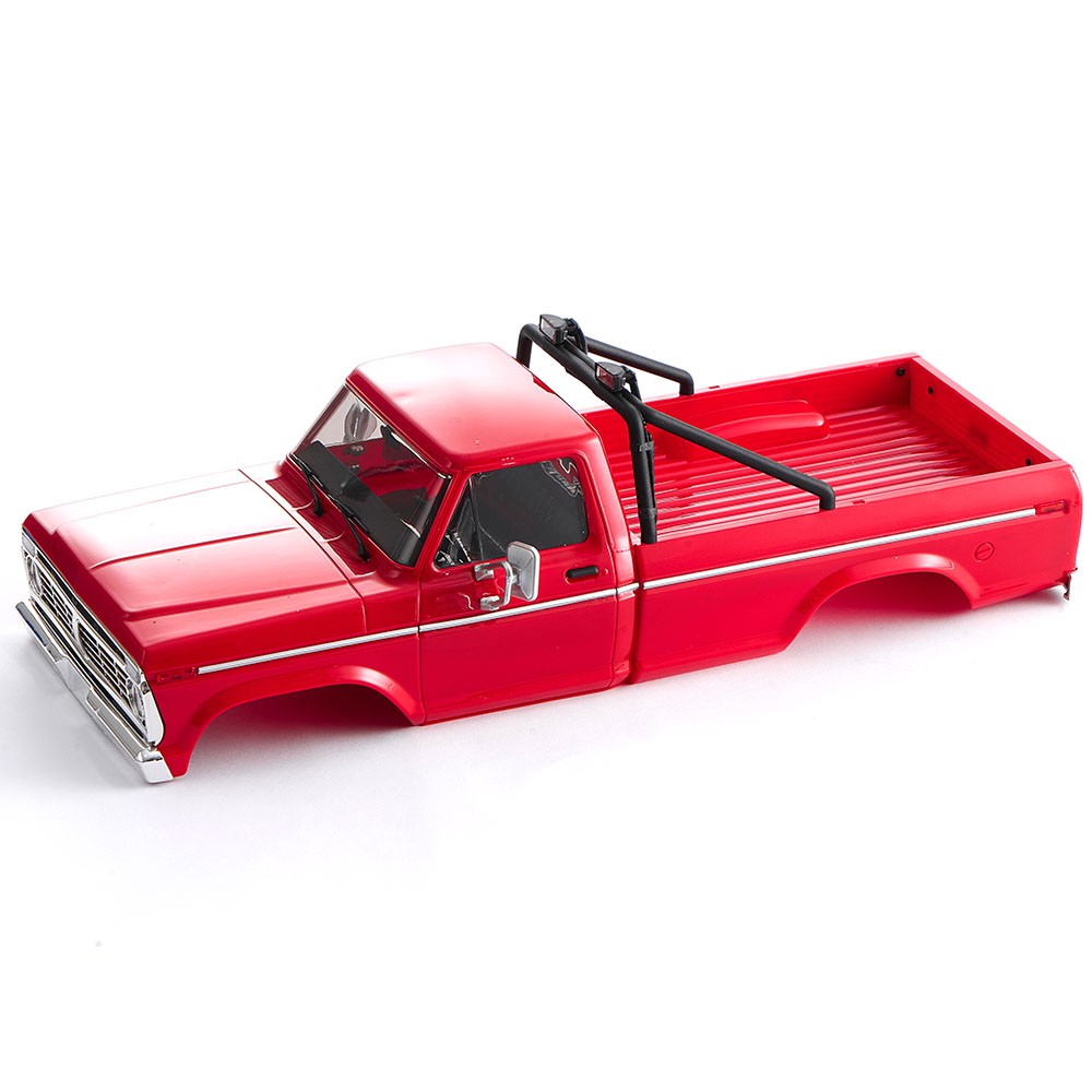 FCX18II F100 Brushed - CAR BODY ASSEMBLY WITH PAINTED RED