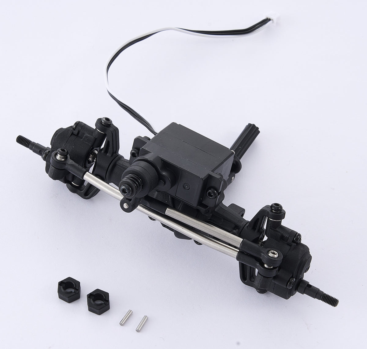 FCX18II F100 Brushed - FRONT AXLE ASSEMBLY ( DIFF + PORTAL AXLE)