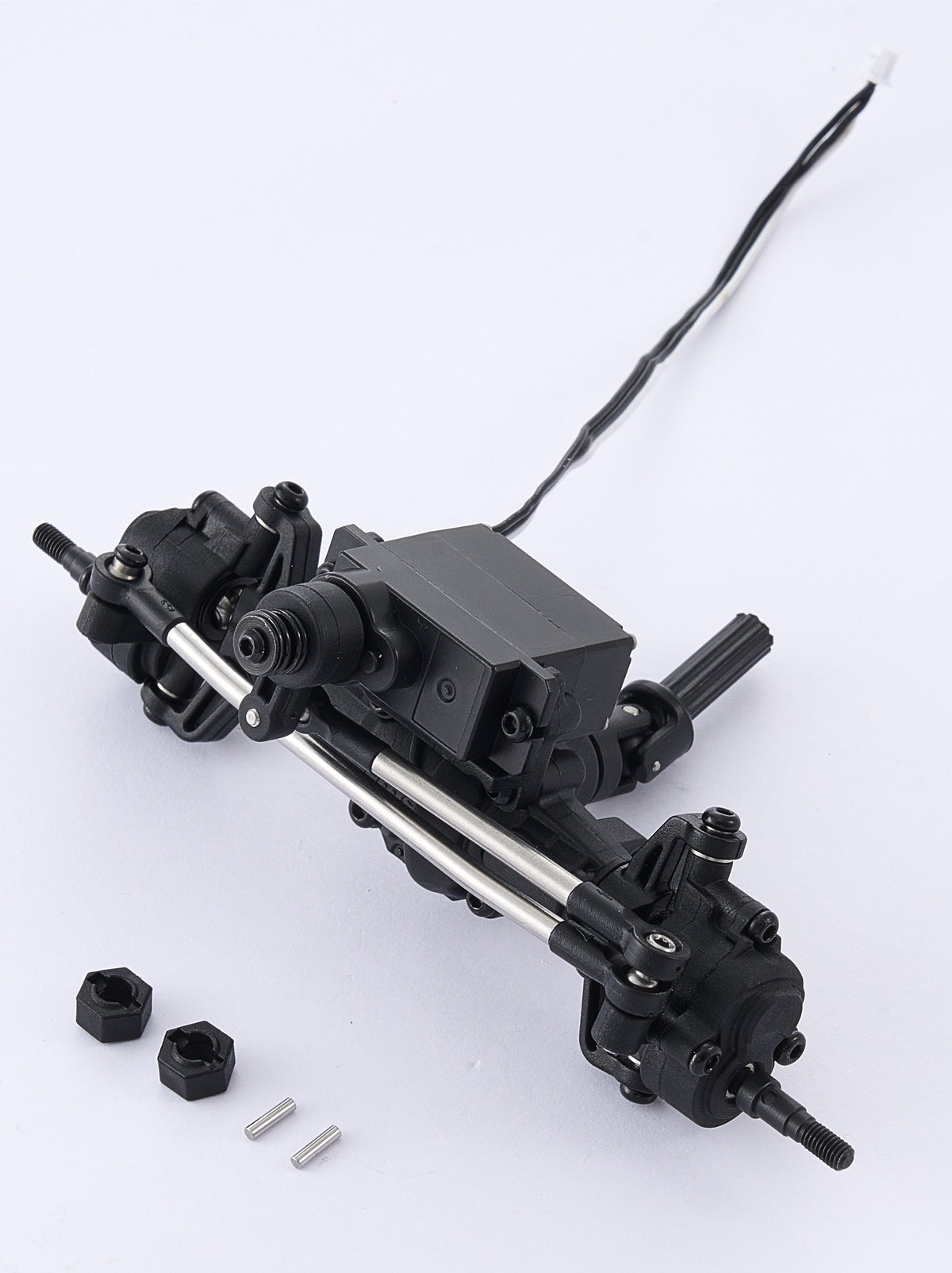 FCX18II F100 Brushed - FRONT AXLE ASSEMBLY ( PORTAL AXLE )