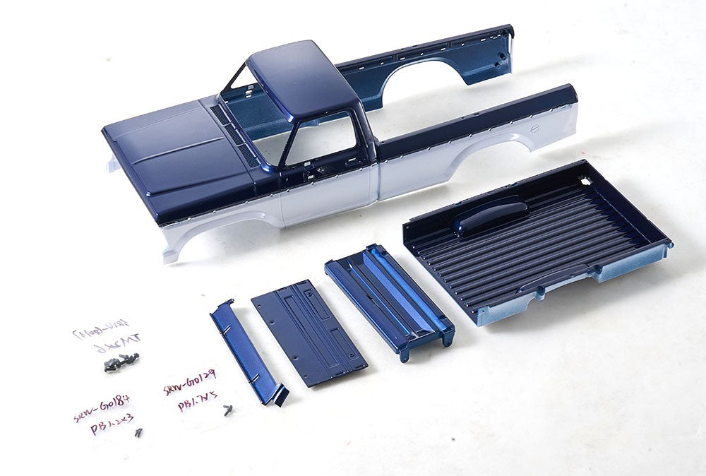 FCX18II F100 Brushed - MAIN BODY PARTS BLUE-WHITE
