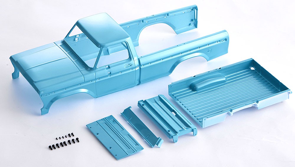 FCX18II F100 Brushed - MAIN BODY PARTS CERULEA
