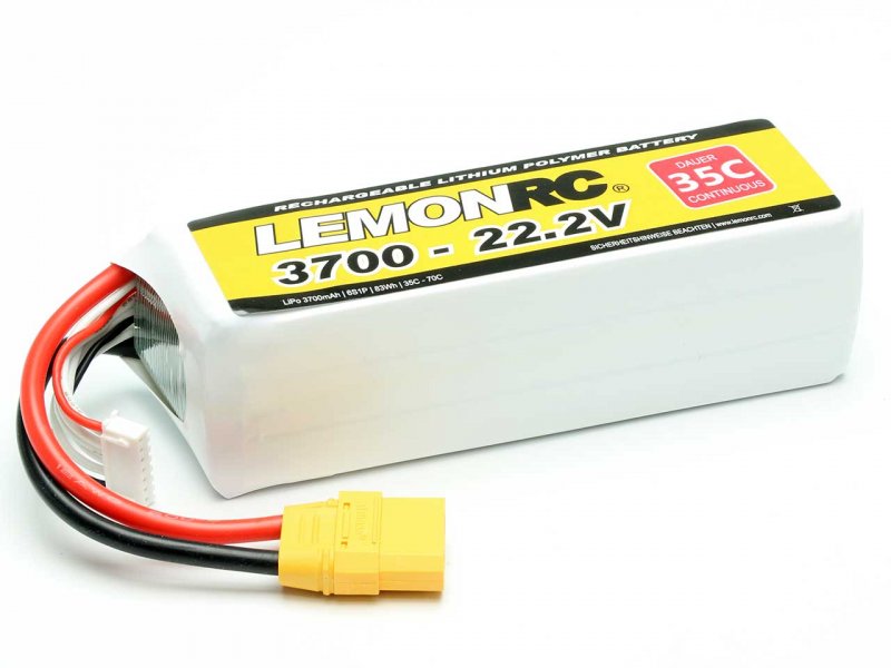 LiPo Akku LEMONRC 3700 - 22.2V (35C)