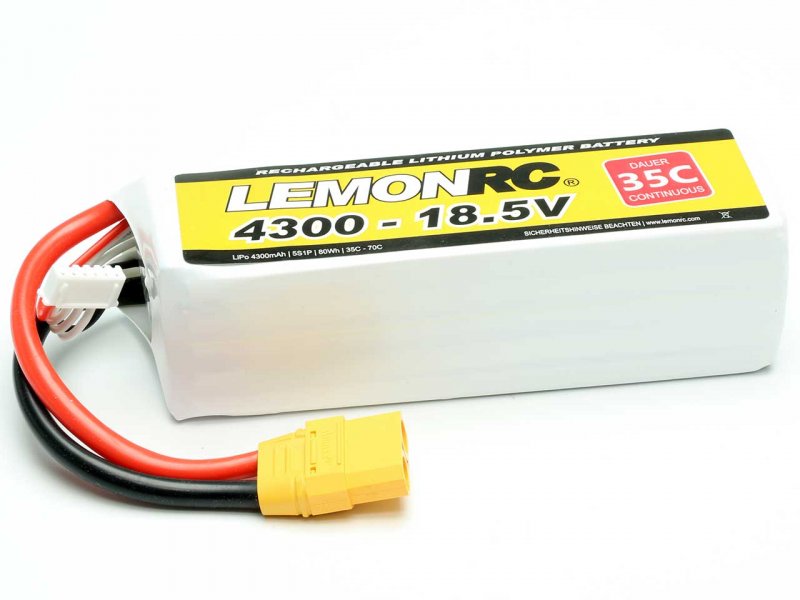 LiPo Akku LEMONRC 4300 - 18.5V (35C)