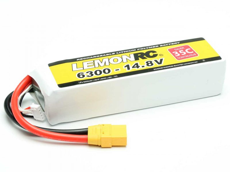 LiPo Akku LEMONRC 6300 - 14.8V (35C)