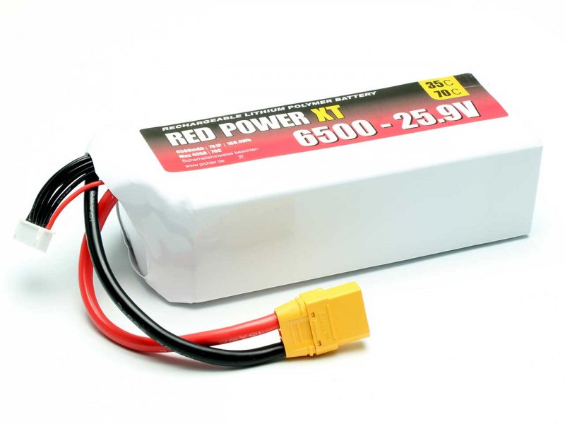 LiPo Akku RED POWER XT 6500 - 25.9V