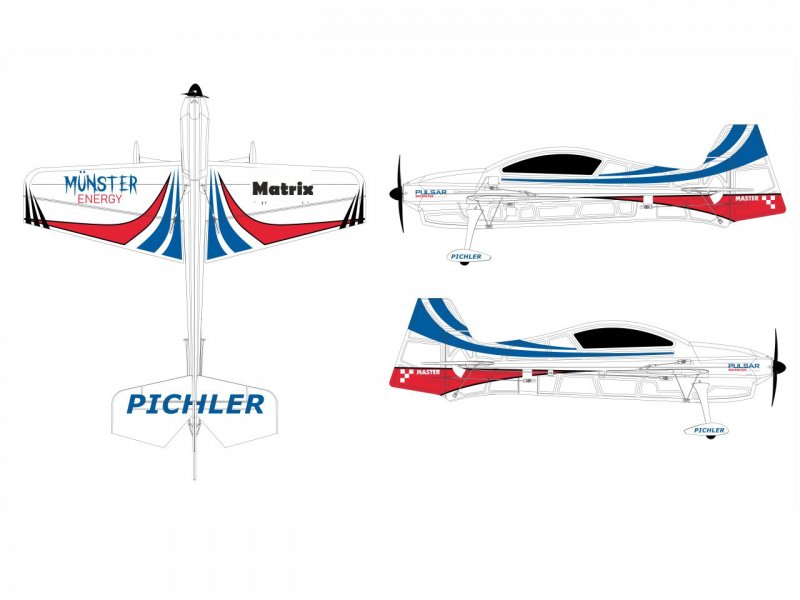 Matrix (blau) Combo / 840 mm